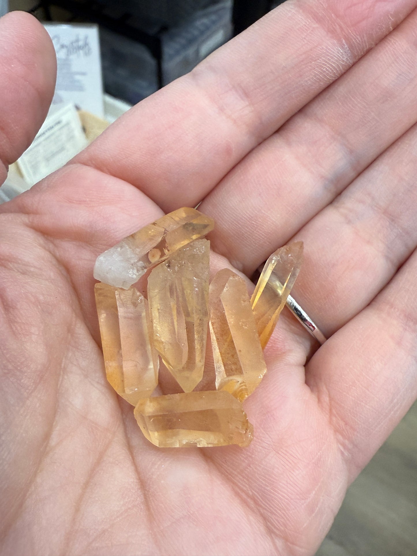 Tangerine Quartz Points