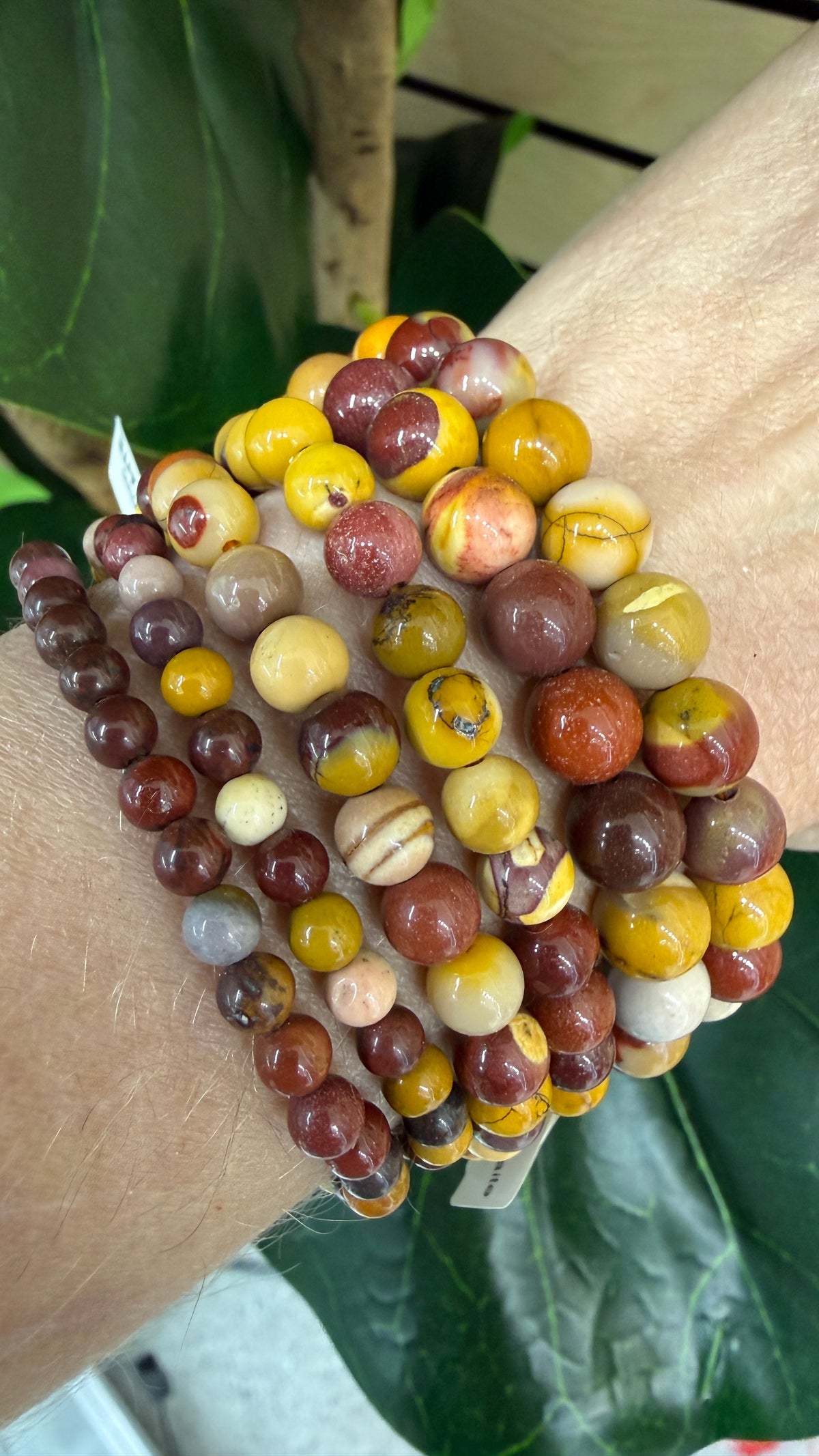 Mooakite Stretch Bracelet- Round Smooth 7.5 inches