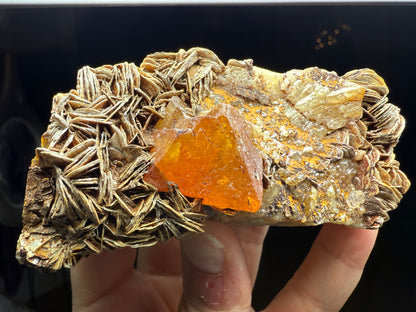 Scheelite, Quartz, Mica- Pingwu mine, Mount Little Xuebaoding, Sichuan, China