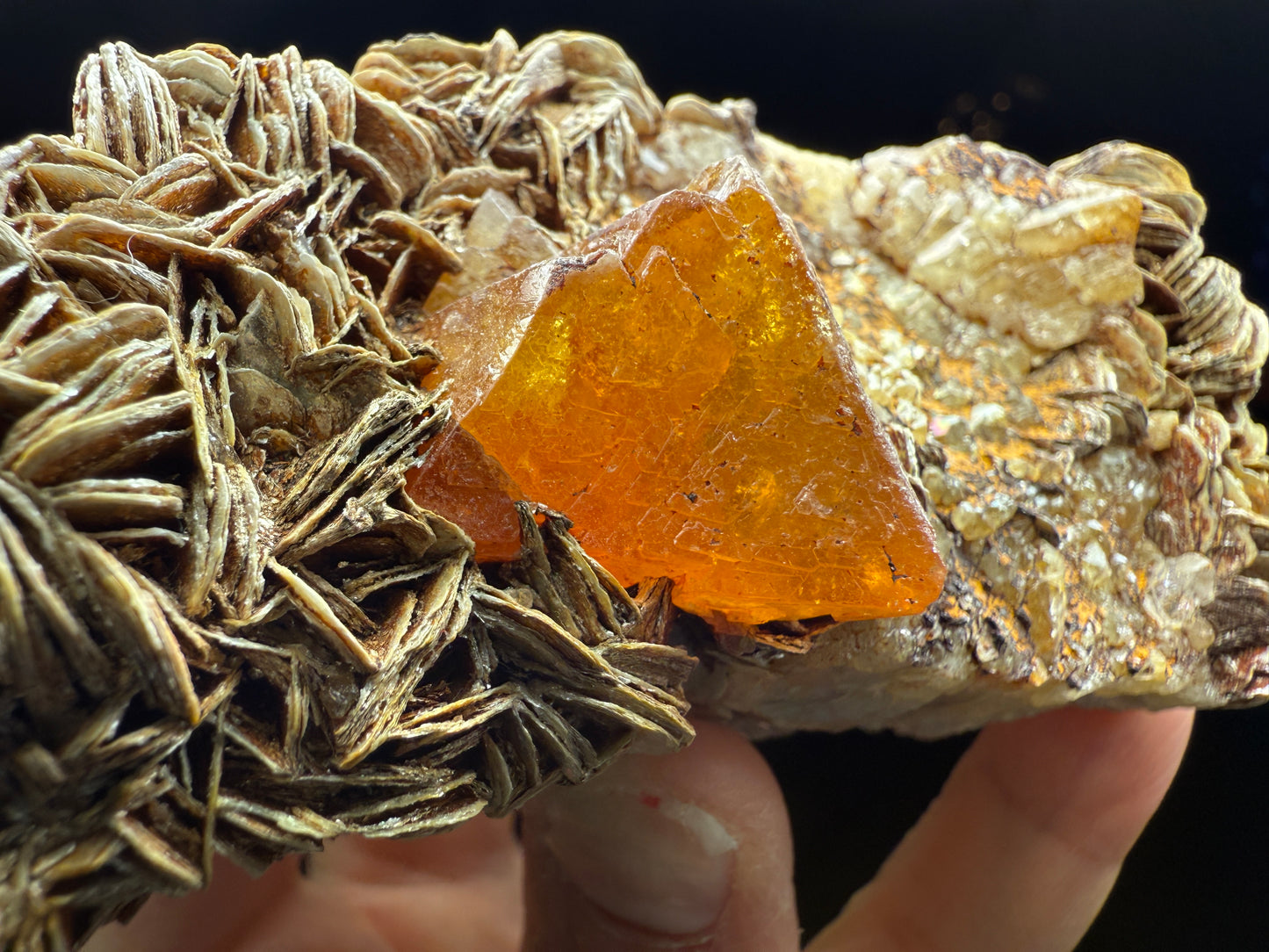Scheelite, Quartz, Mica- Pingwu mine, Mount Little Xuebaoding, Sichuan, China
