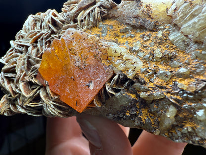 Scheelite, Quartz, Mica- Pingwu mine, Mount Little Xuebaoding, Sichuan, China