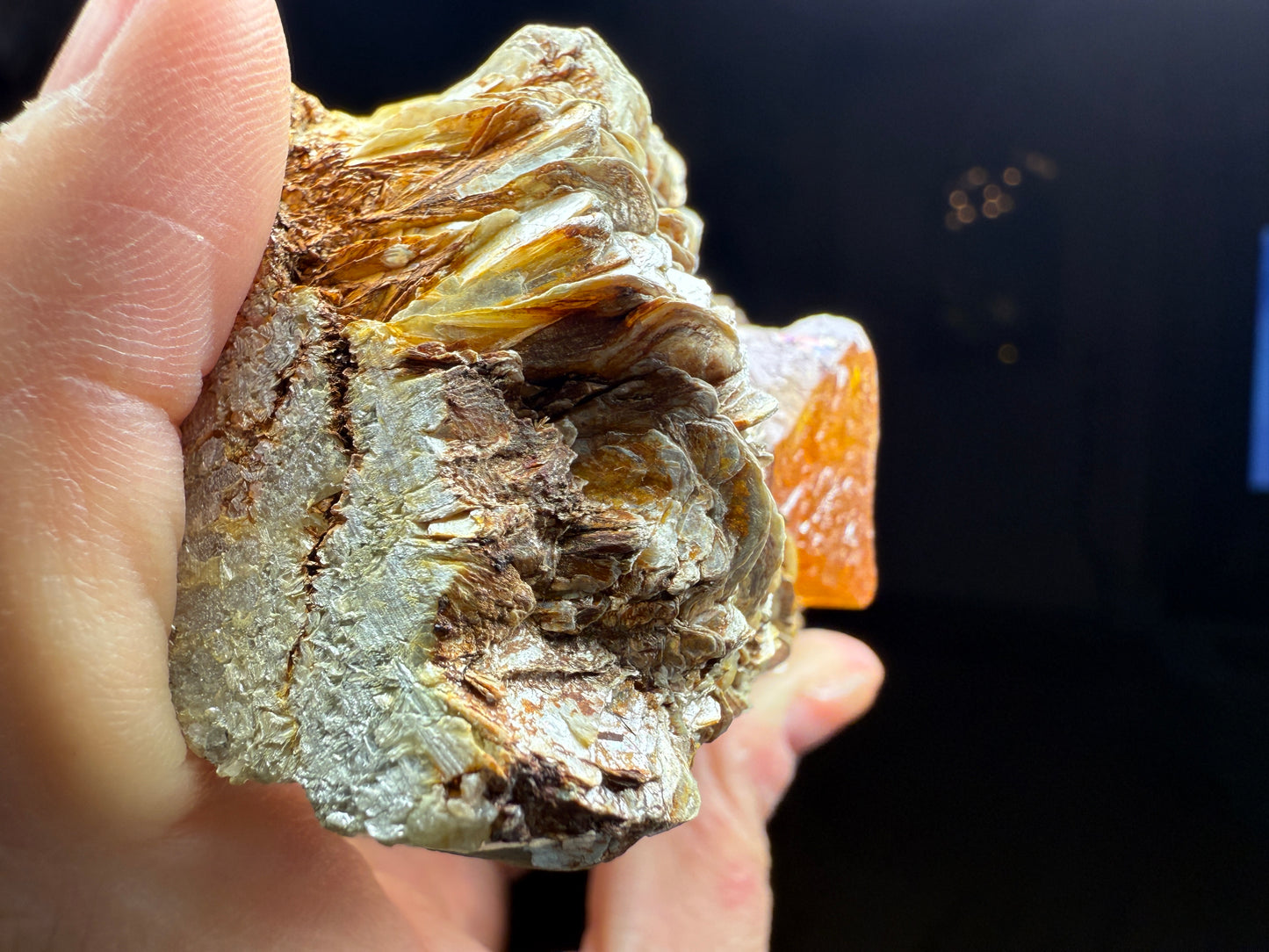 Scheelite, Quartz, Mica- Pingwu mine, Mount Little Xuebaoding, Sichuan, China