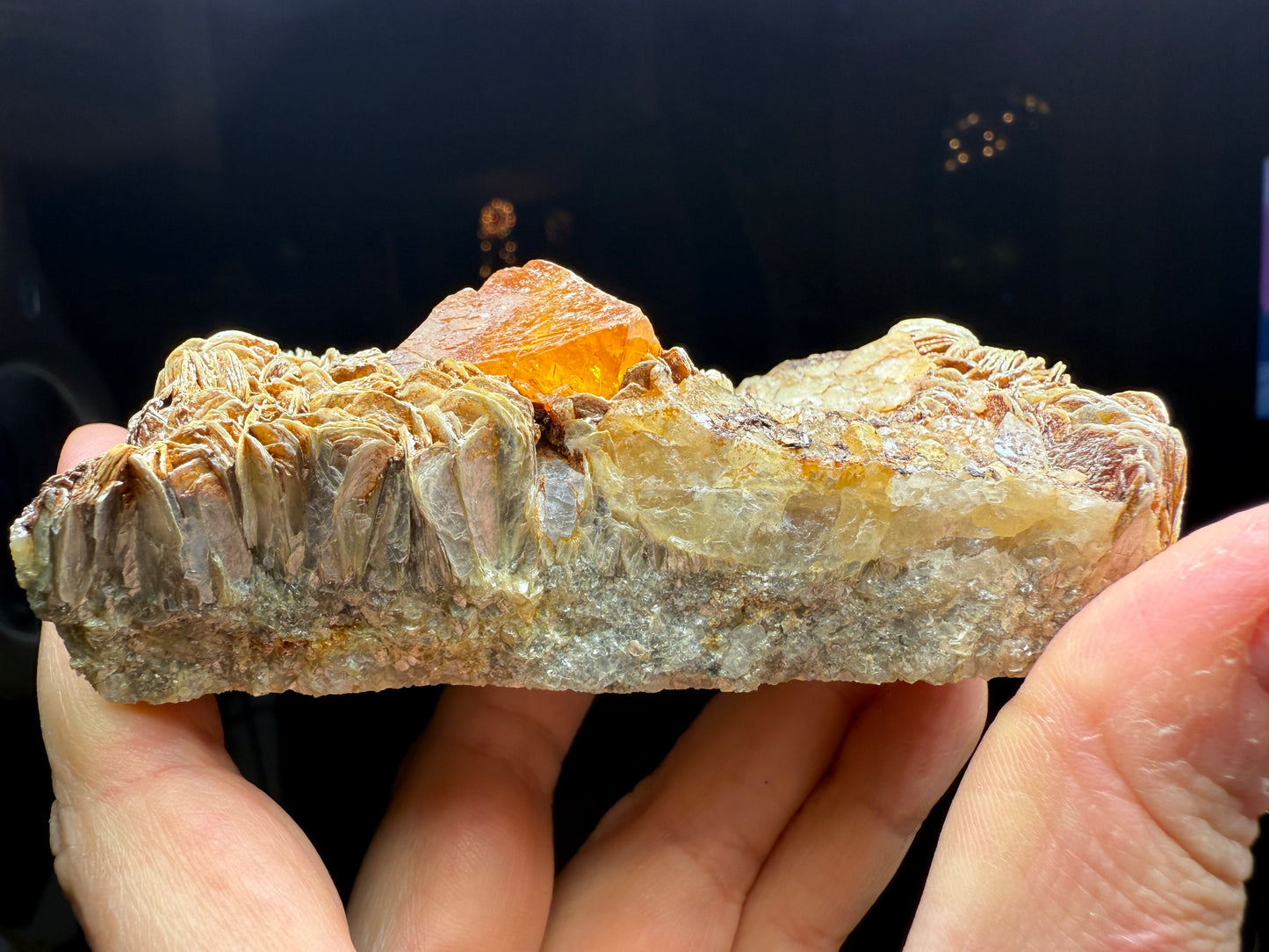 Scheelite, Quartz, Mica- Pingwu mine, Mount Little Xuebaoding, Sichuan, China