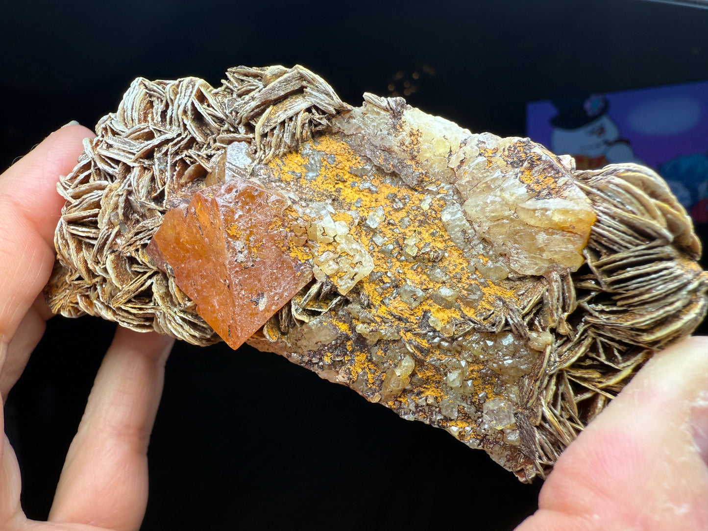 Scheelite, Quartz, Mica- Pingwu mine, Mount Little Xuebaoding, Sichuan, China