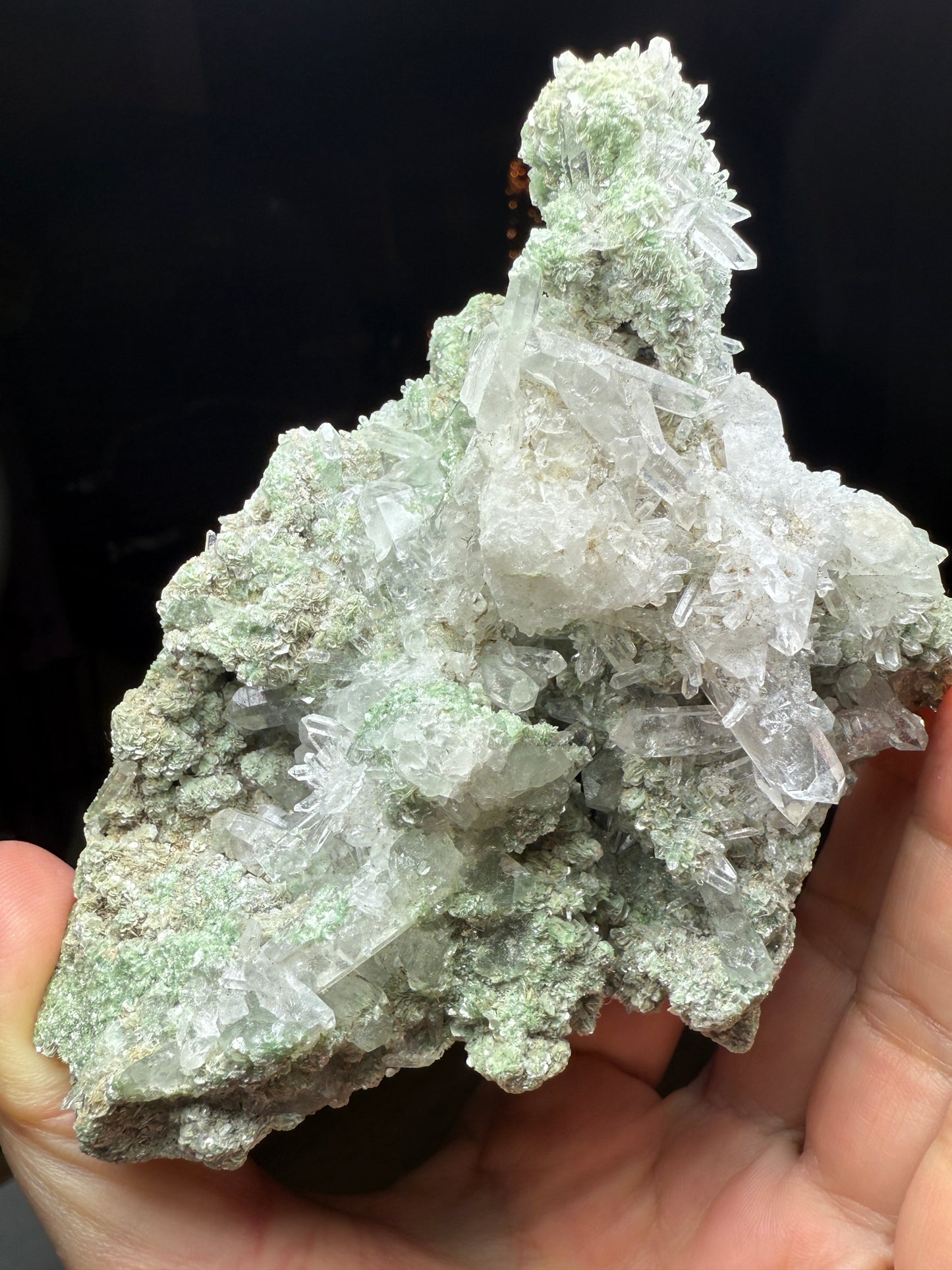 Quartz, Fuchsite- Mundo Nuevo Mine, Huamachuco, La Libertad, Peru