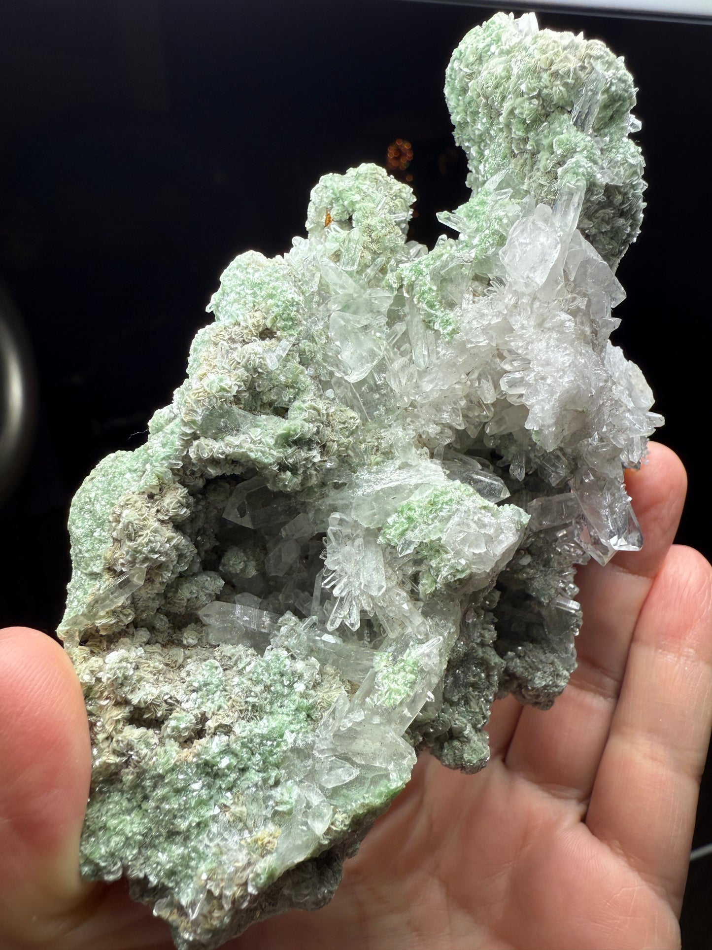 Quartz, Fuchsite- Mundo Nuevo Mine, Huamachuco, La Libertad, Peru