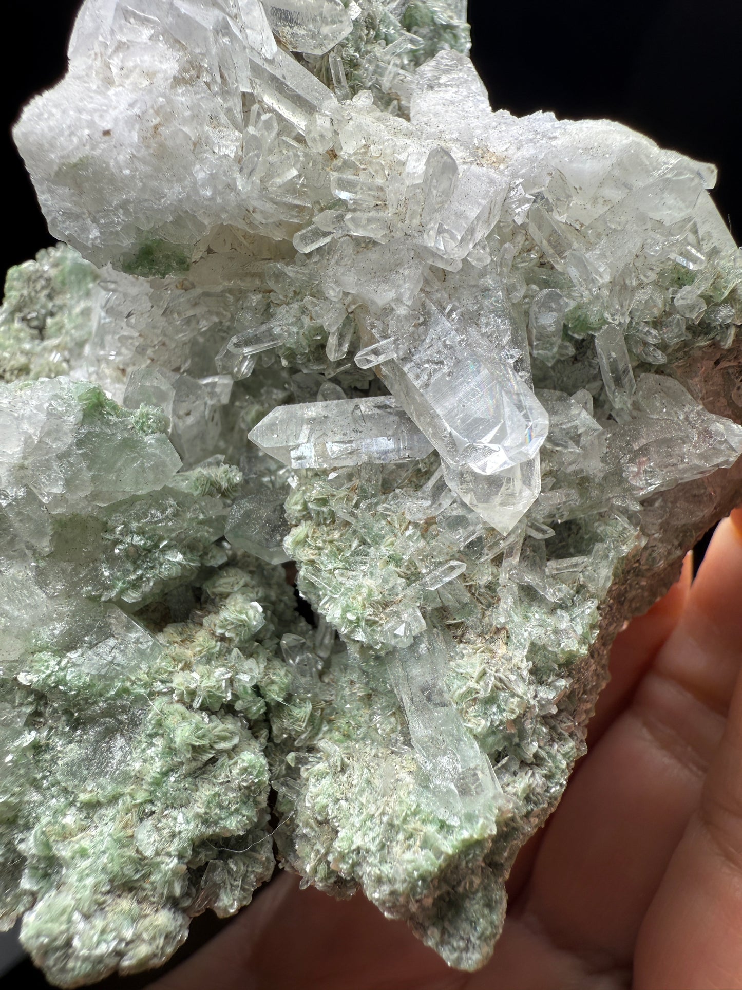 Quartz, Fuchsite- Mundo Nuevo Mine, Huamachuco, La Libertad, Peru