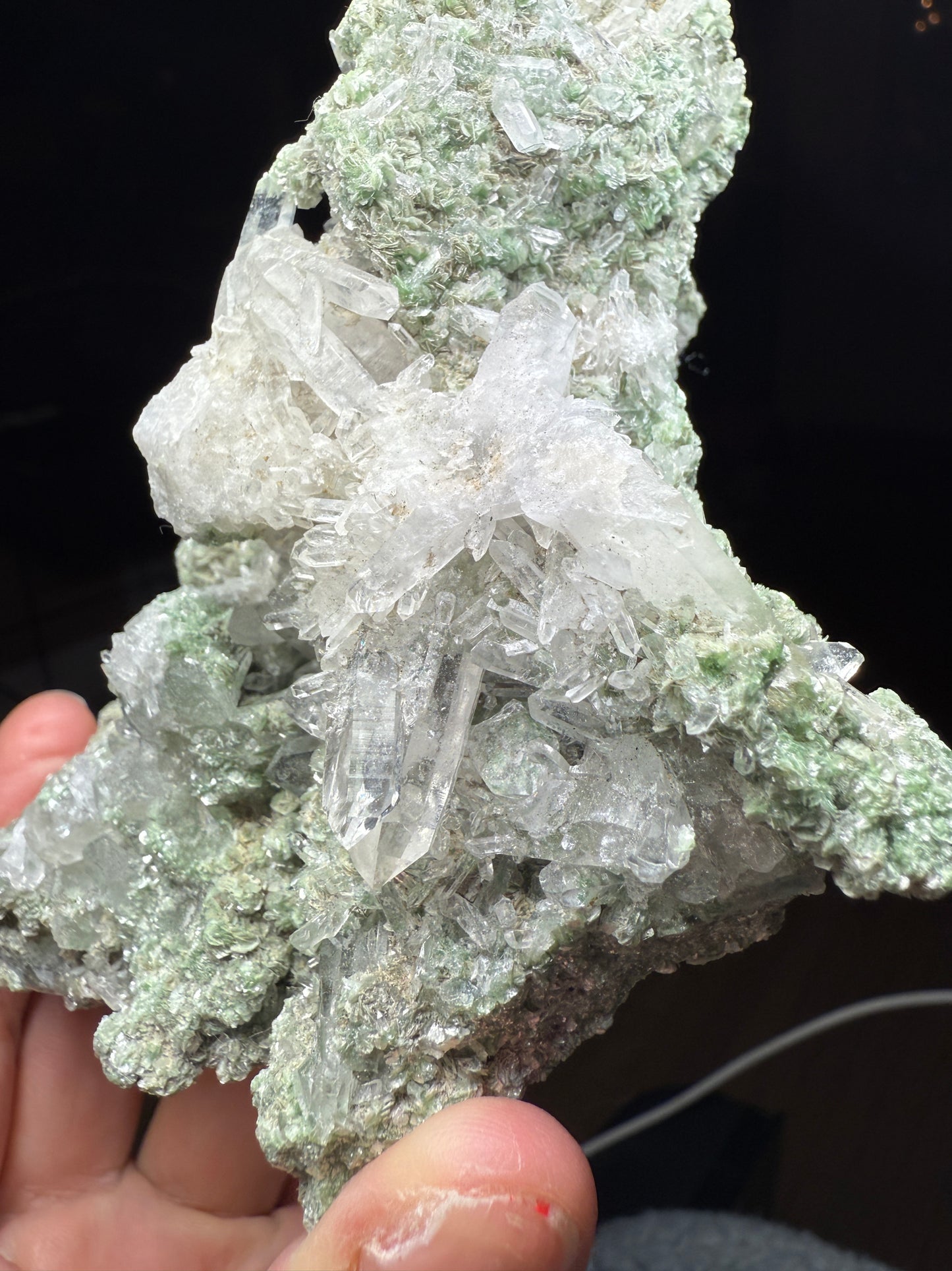Quartz, Fuchsite- Mundo Nuevo Mine, Huamachuco, La Libertad, Peru