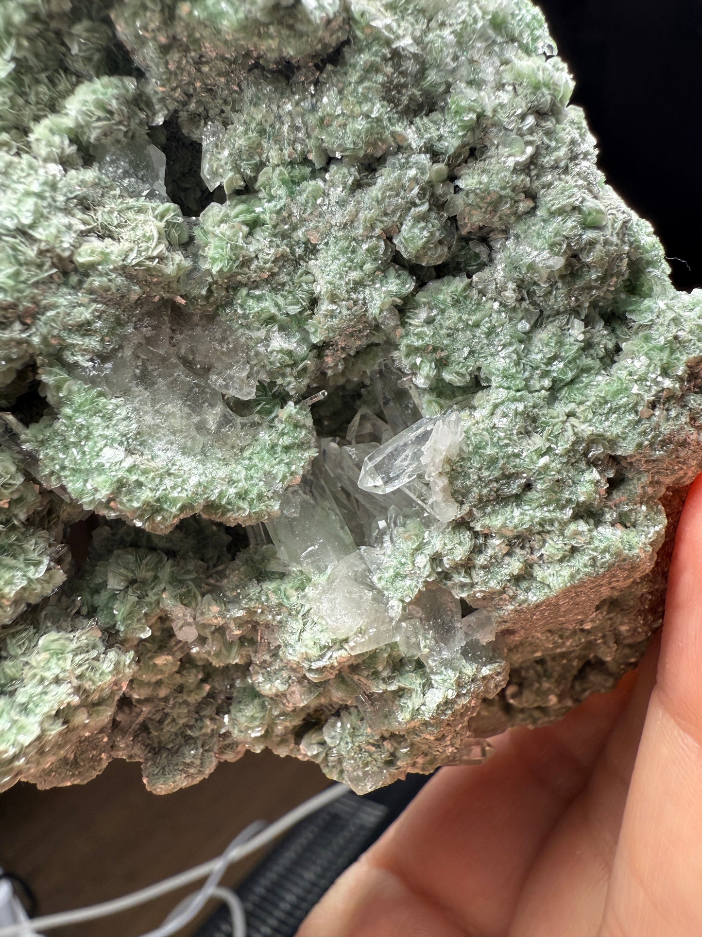 Quartz, Fuchsite- Mundo Nuevo Mine, Huamachuco, La Libertad, Peru
