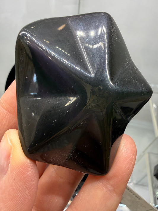 Rainbow Obsidian Puffy Star