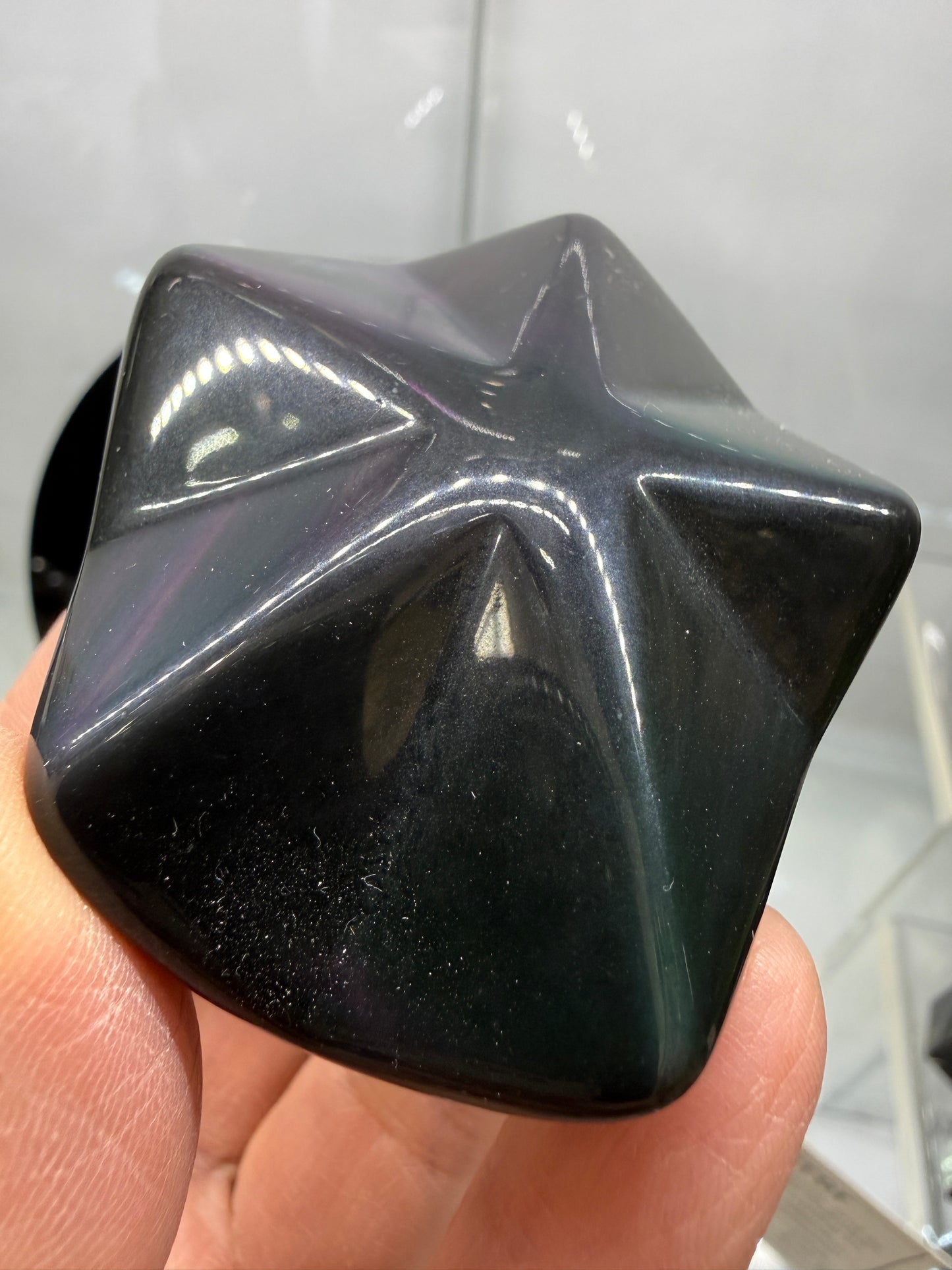 Rainbow Obsidian Puffy Star