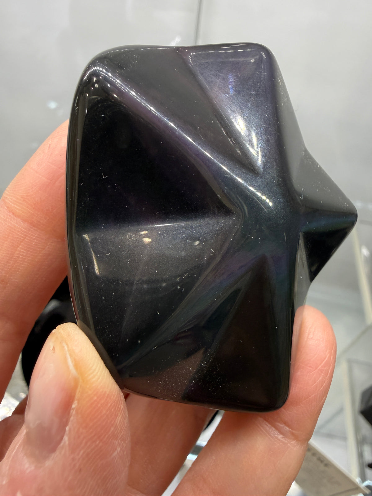 Rainbow Obsidian Puffy Star