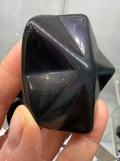 Rainbow Obsidian Puffy Star