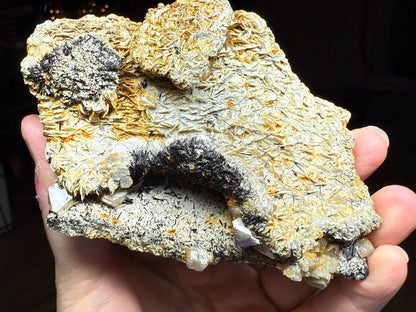 Scheelite, Mica- Pingwu mine, Mount Little Xuebaoding, Sichuan, China