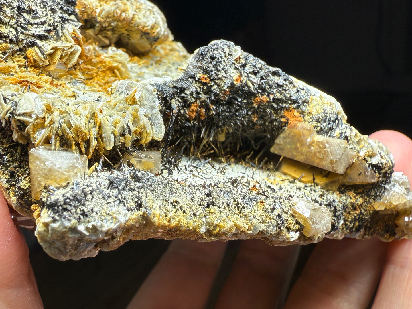 Scheelite, Mica- Pingwu mine, Mount Little Xuebaoding, Sichuan, China