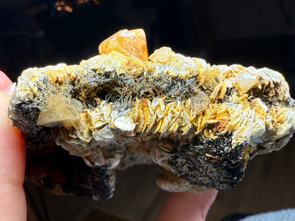Scheelite, Mica- Pingwu mine, Mount Little Xuebaoding, Sichuan, China