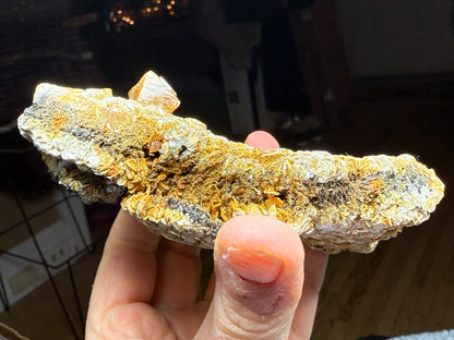 Scheelite, Mica- Pingwu mine, Mount Little Xuebaoding, Sichuan, China