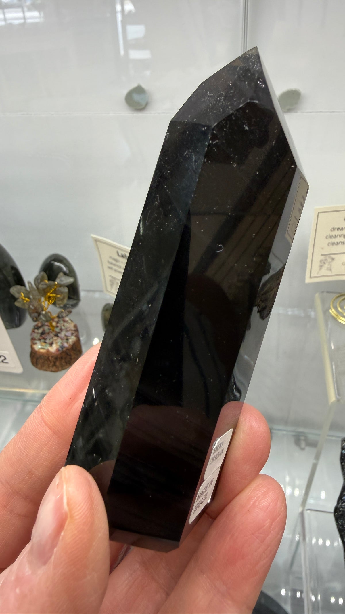 Smoky Obsidian Tower- 3.75" inches- Brazil