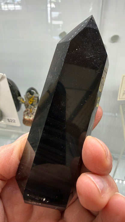 Smoky Obsidian Tower- 3.75" inches- Brazil