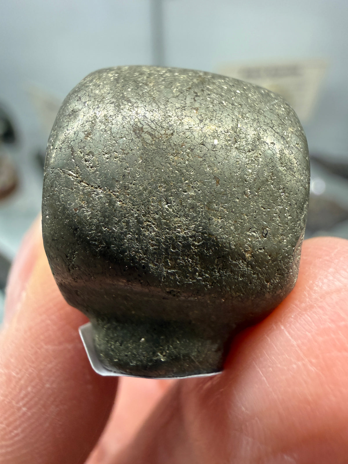 Pyrite Raven Skull Carving- 1.9" inches