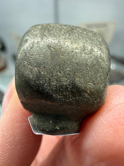 Pyrite Raven Skull Carving- 1.9" inches