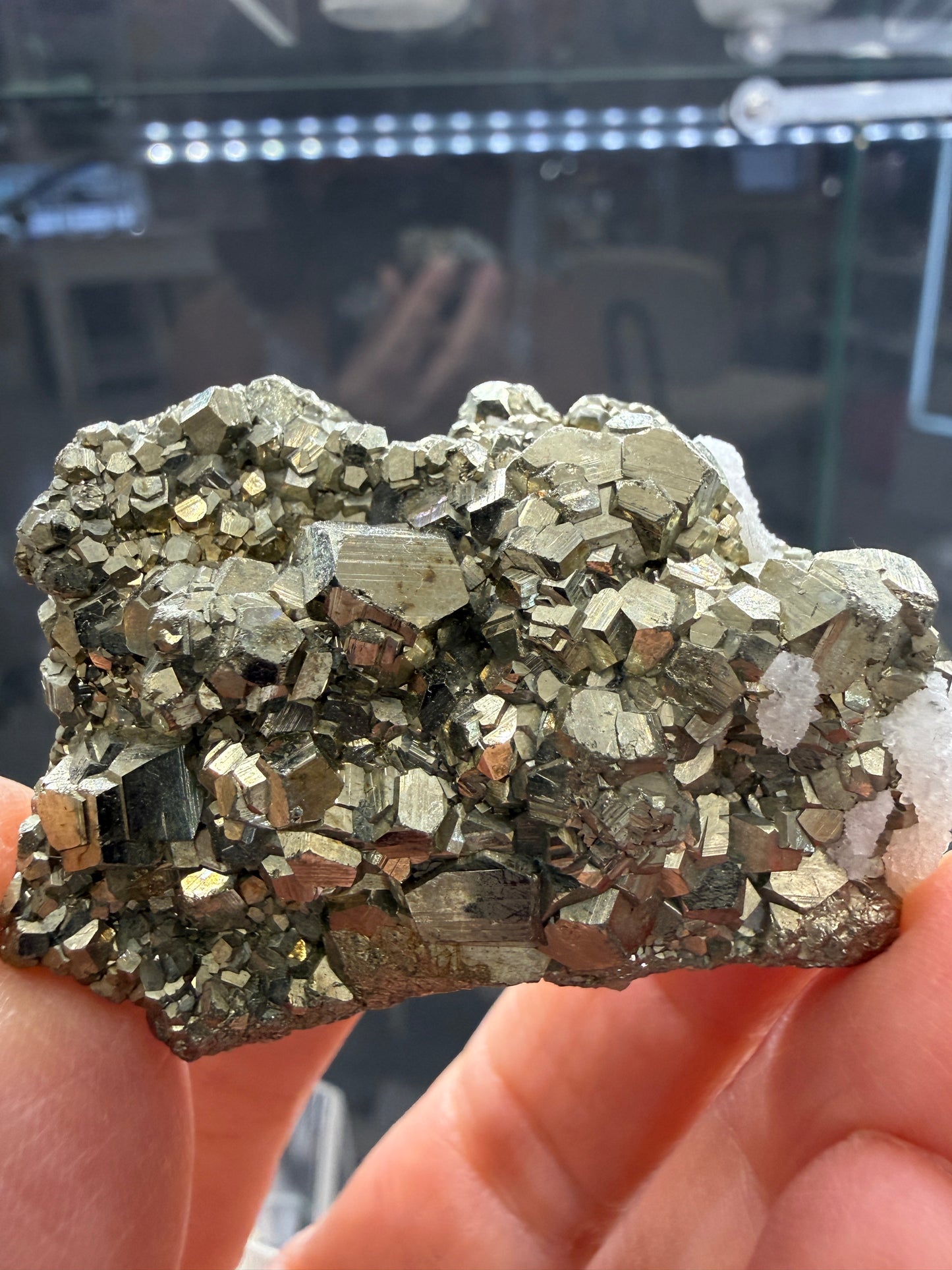 Pyrite, Quartz- Huanzala Mine, Huallanca District, Bolognesi Province, Ancash, Peru