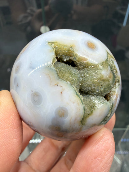 Ocean Jasper® Sphere (2" inches)- Analalava District, Sofia Region, Madagascar