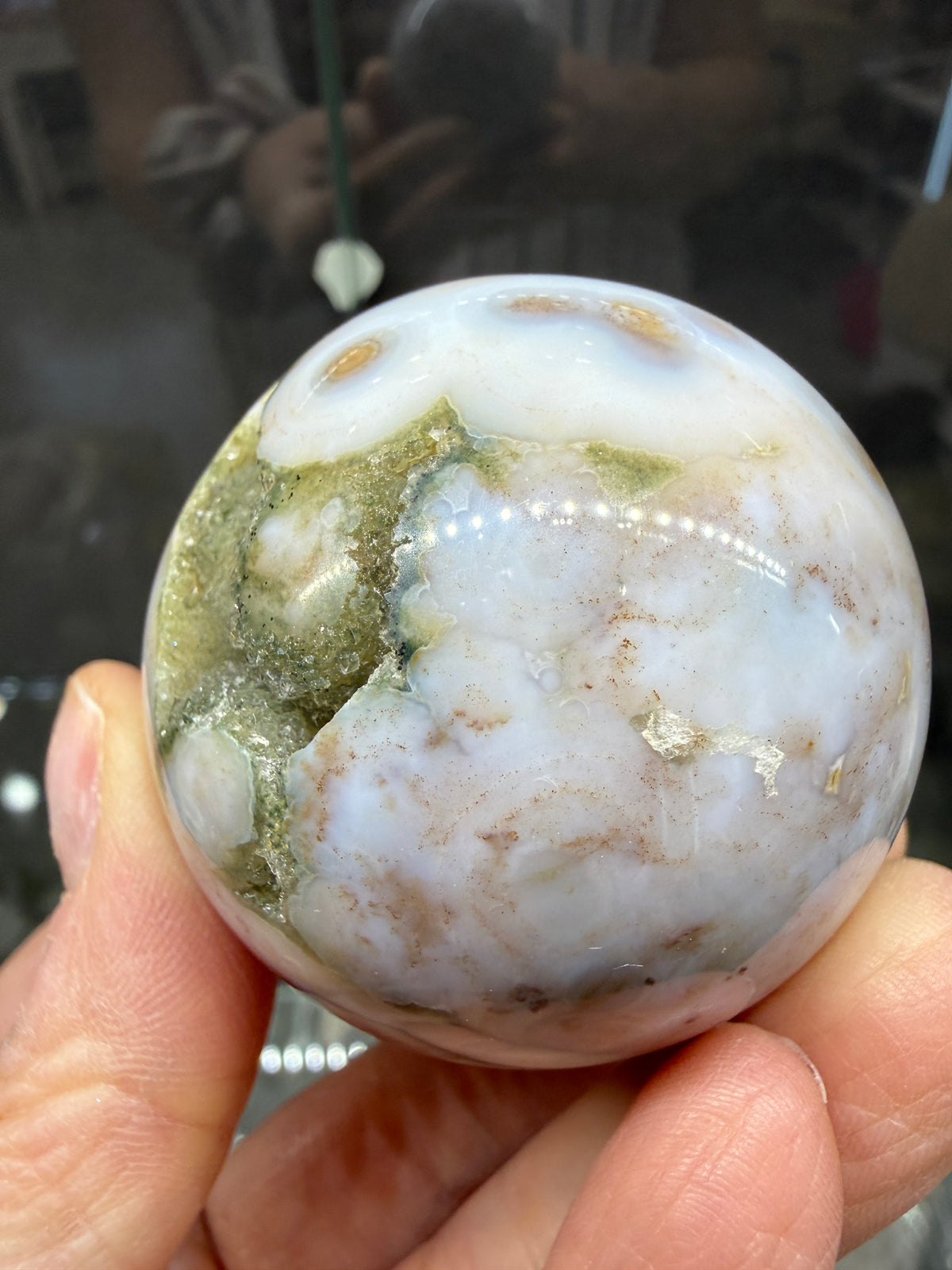 Ocean Jasper® Sphere (2" inches)- Analalava District, Sofia Region, Madagascar