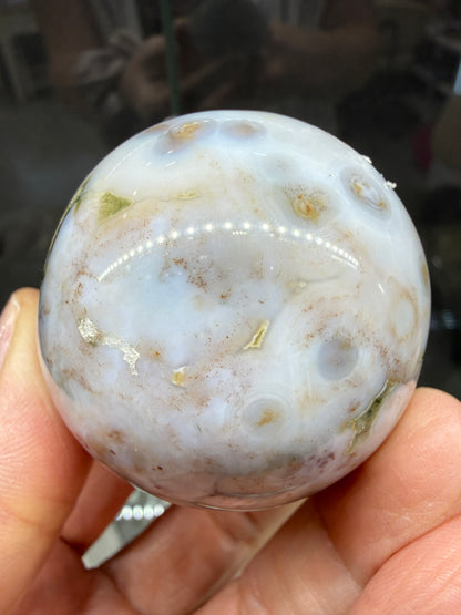 Ocean Jasper® Sphere (2" inches)- Analalava District, Sofia Region, Madagascar