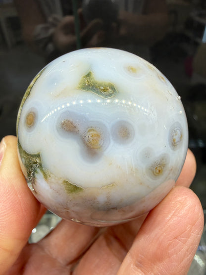 Ocean Jasper® Sphere (2" inches)- Analalava District, Sofia Region, Madagascar