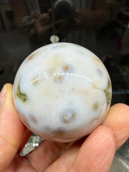 Ocean Jasper® Sphere (2" inches)- Analalava District, Sofia Region, Madagascar
