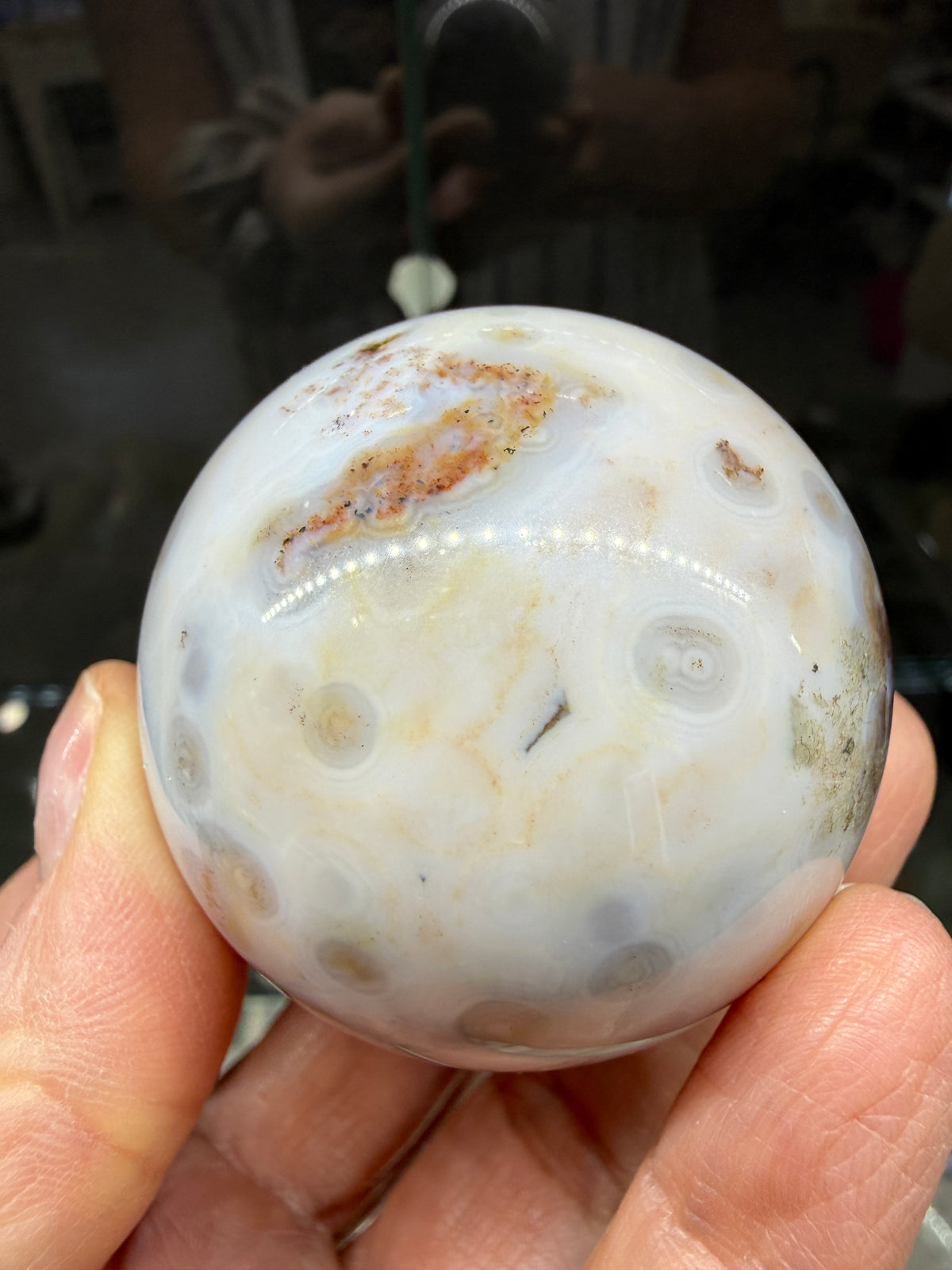 Ocean Jasper® Sphere (2" inches)- Analalava District, Sofia Region, Madagascar