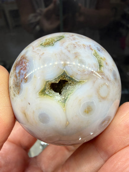 Ocean Jasper® Sphere (2" inches)- Analalava District, Sofia Region, Madagascar
