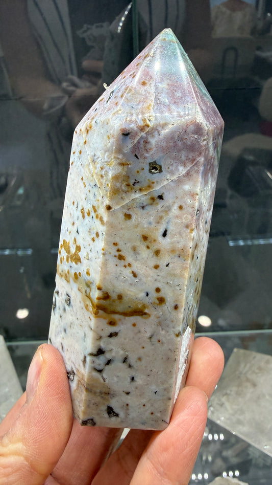 Orbicular Jasper Tower- Madagascar- 4.1 inches