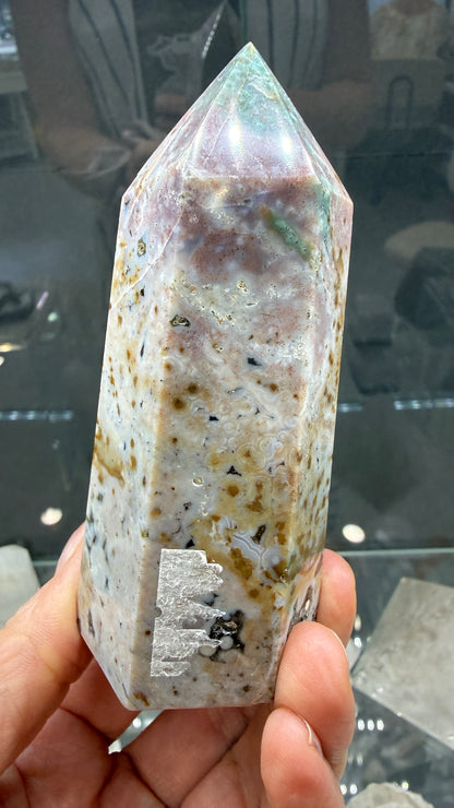 Orbicular Jasper Tower- Madagascar- 4.1 inches