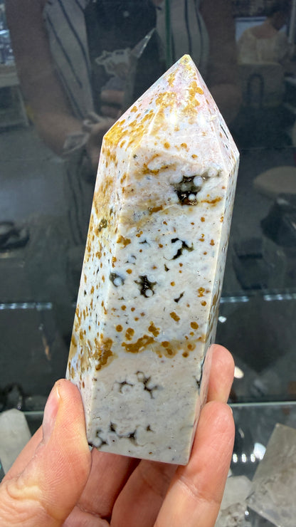 Orbicular Jasper Tower- Madagascar- 4.1 inches