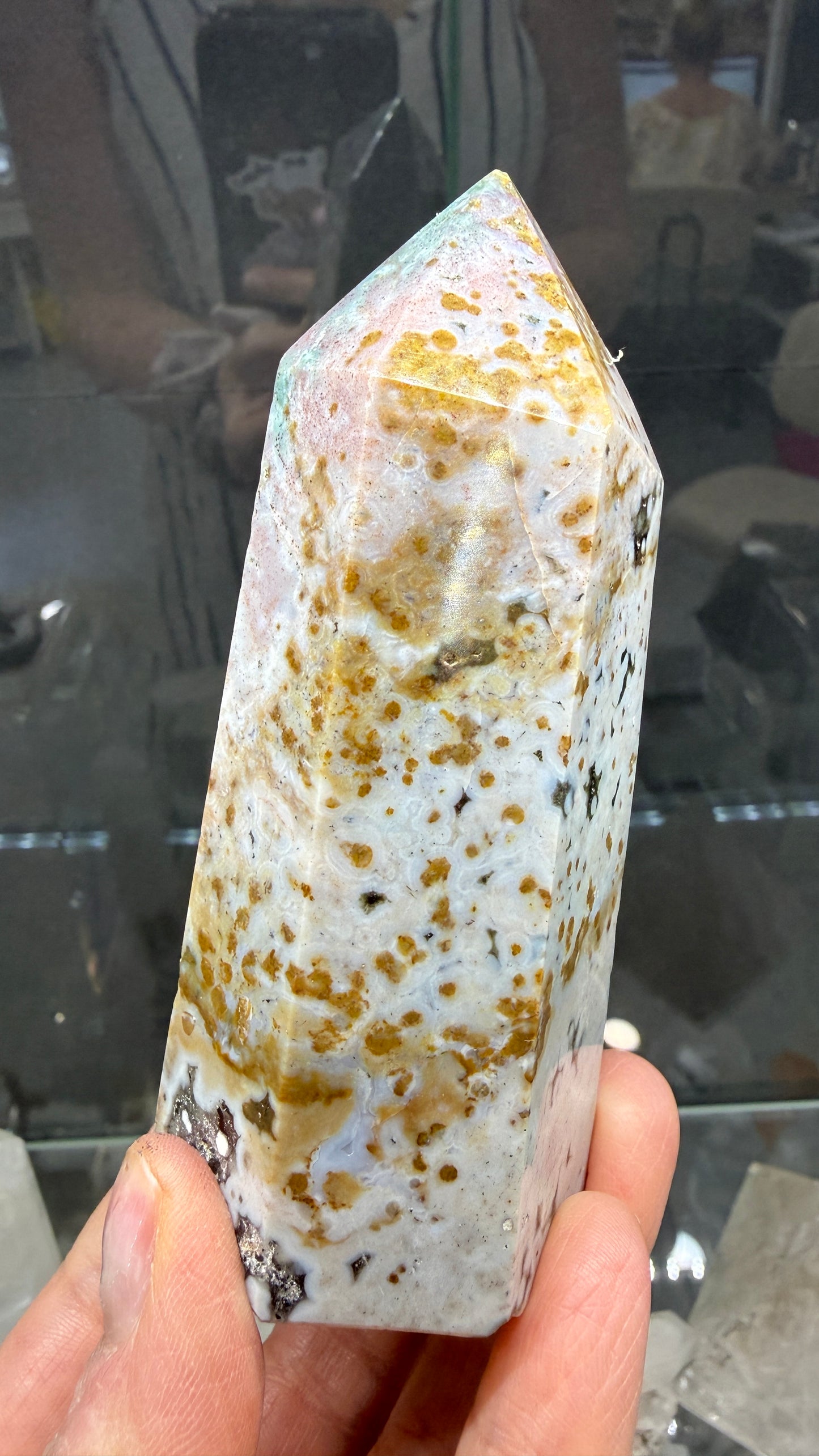 Orbicular Jasper Tower- Madagascar- 4.1 inches