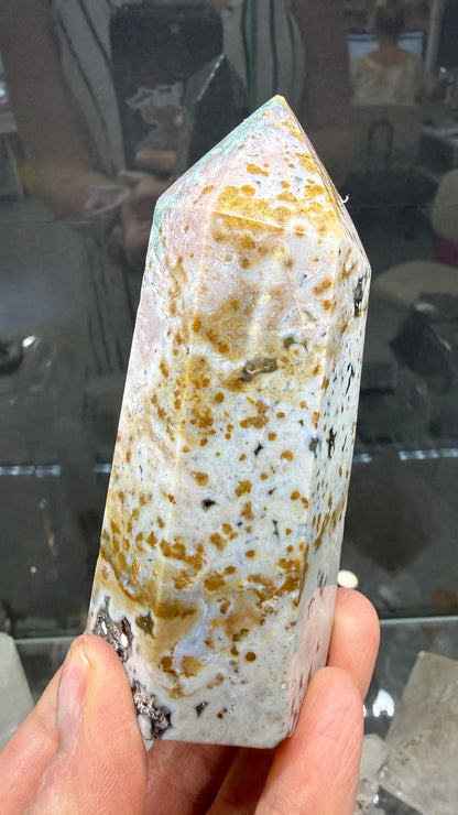 Orbicular Jasper Tower- Madagascar- 4.1 inches