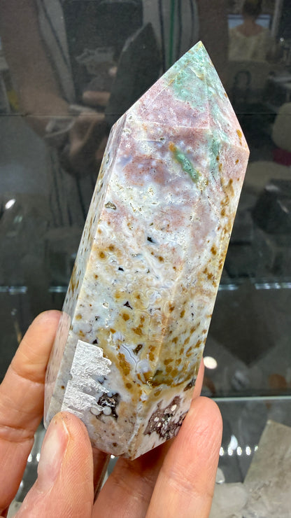 Orbicular Jasper Tower- Madagascar- 4.1 inches
