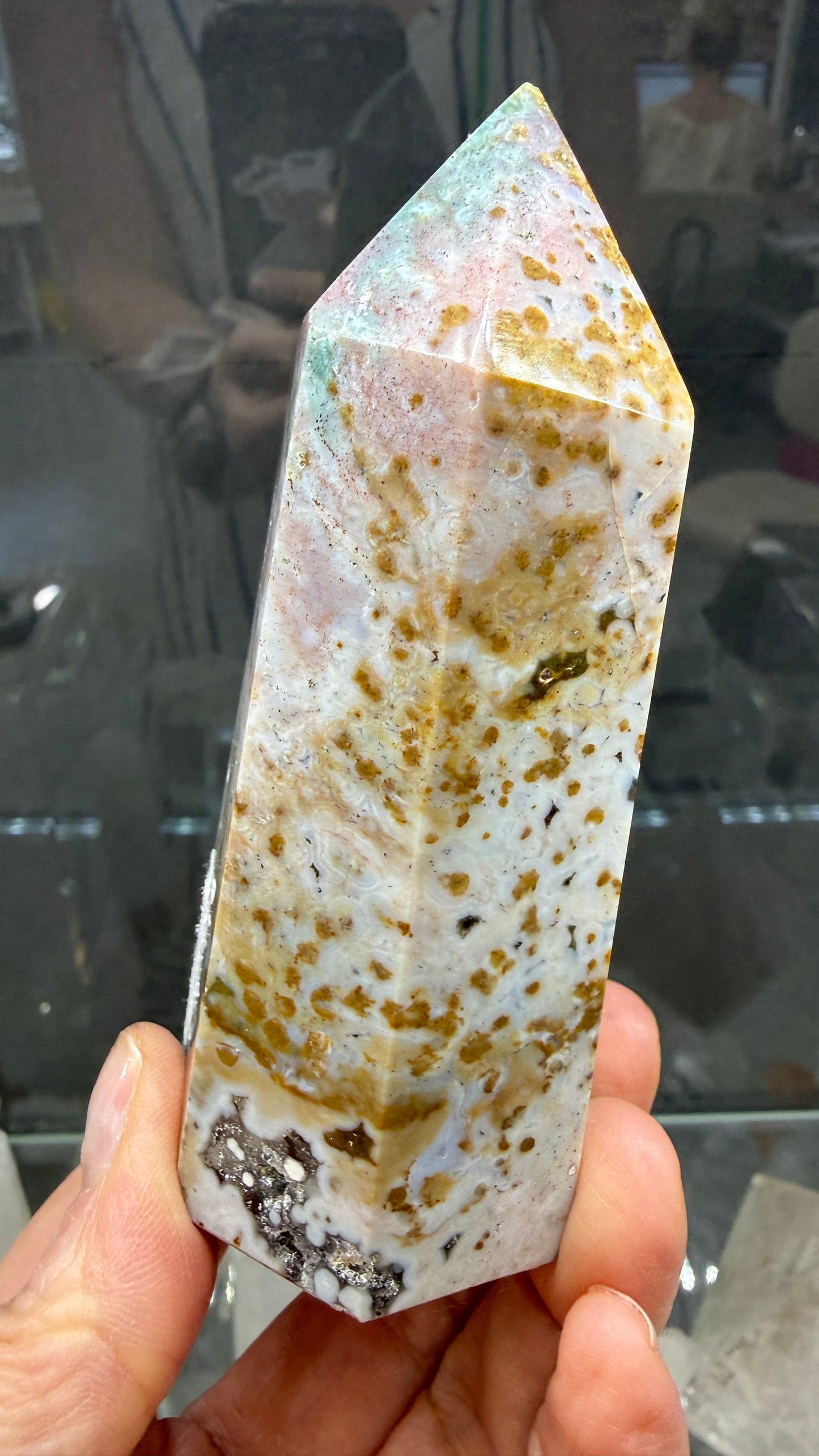 Orbicular Jasper Tower- Madagascar- 4.1 inches