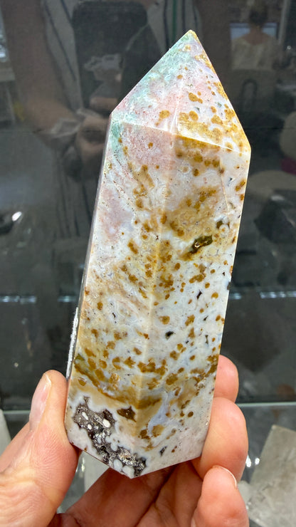 Orbicular Jasper Tower- Madagascar- 4.1 inches