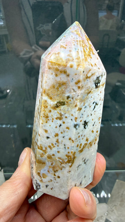 Orbicular Jasper Tower- Madagascar- 4.1 inches
