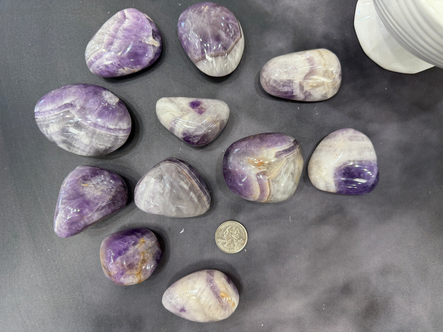 Dream Amethyst Palm Stone