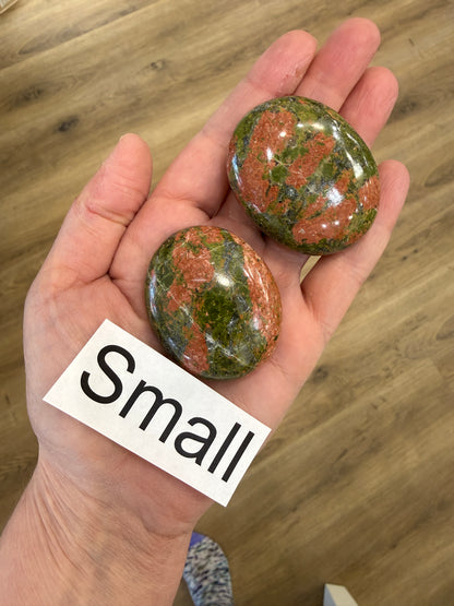 Unakite Palm Stone