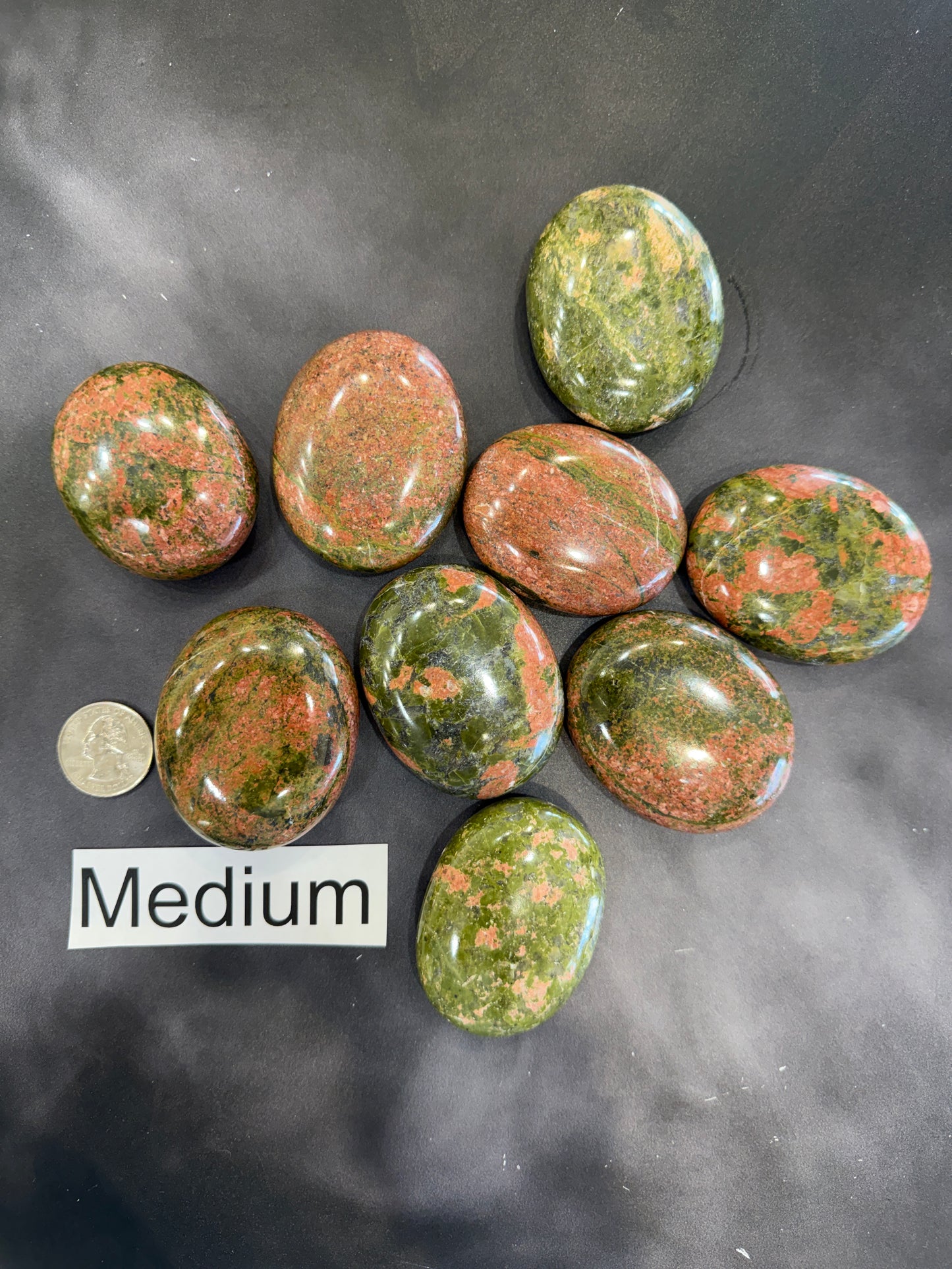Unakite Palm Stone