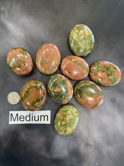 Unakite Palm Stone