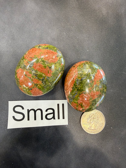 Unakite Palm Stone