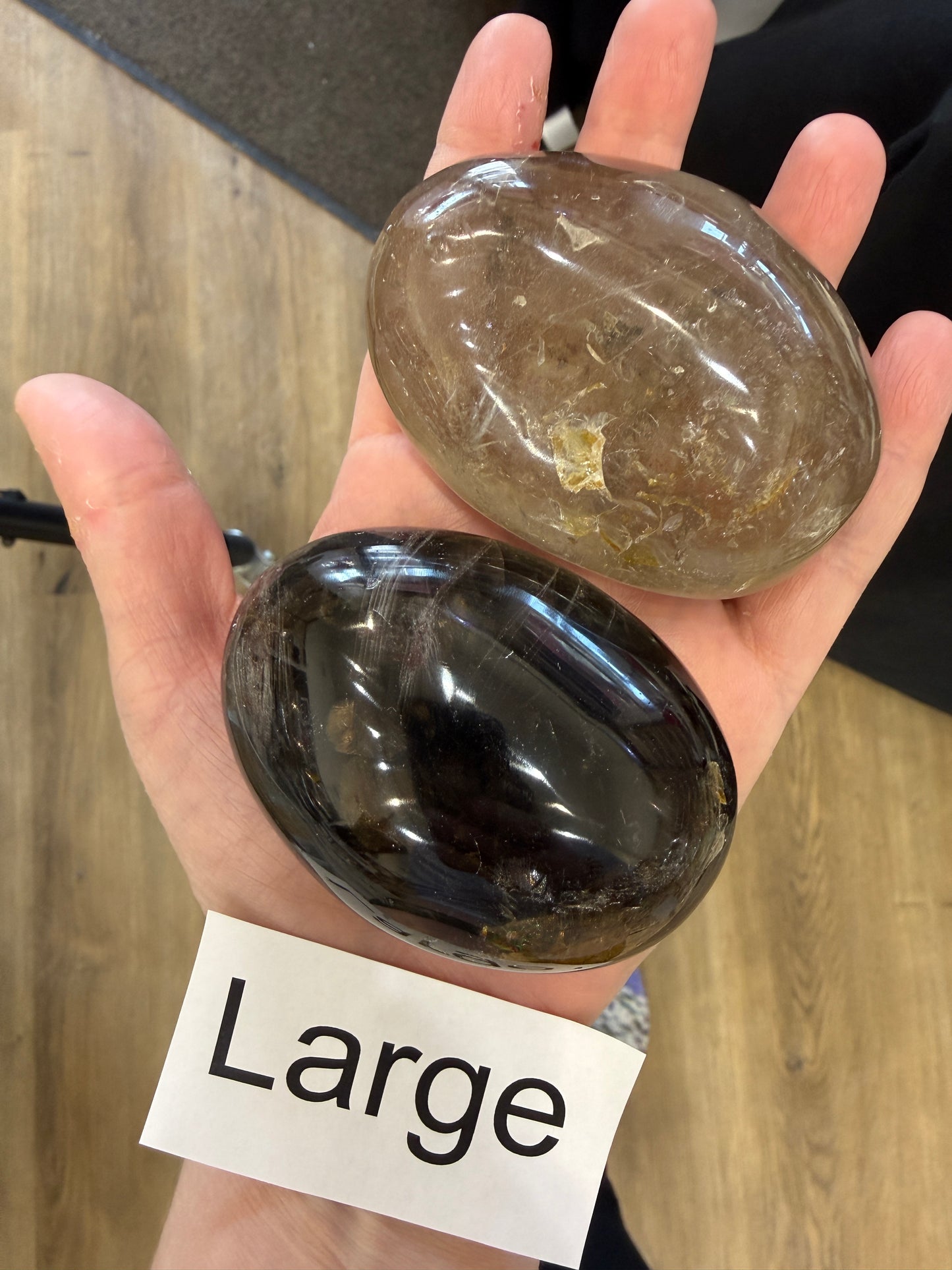 Smoky Quartz Palm Stone