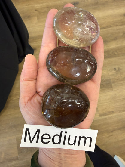 Smoky Quartz Palm Stone