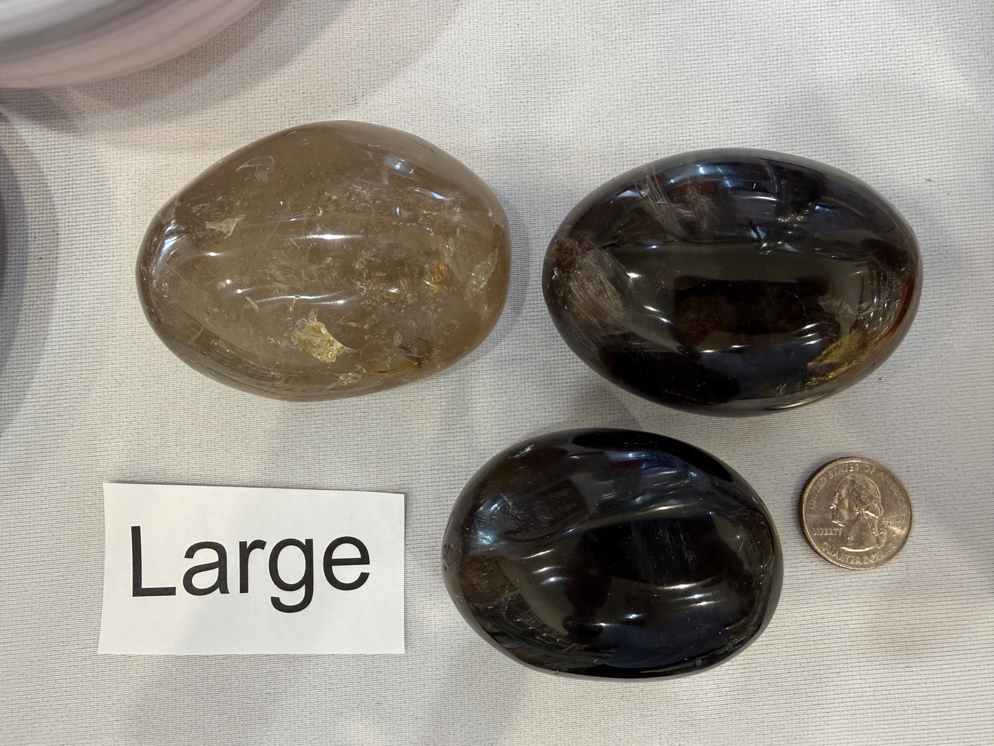 Smoky Quartz Palm Stone